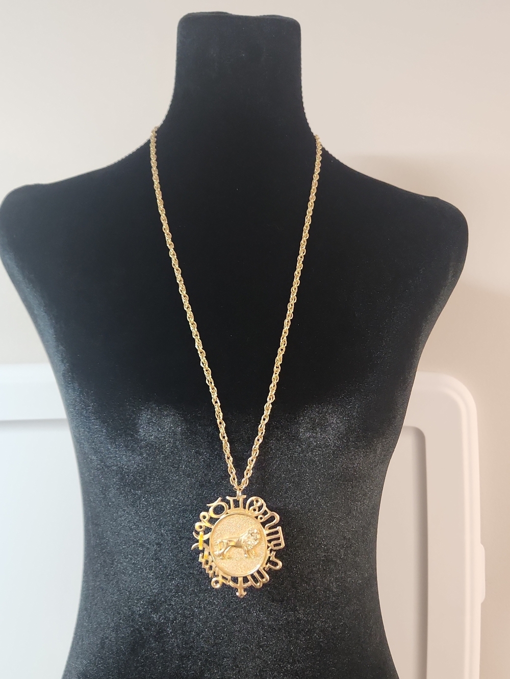 Leo Zodiac Gold Tone Necklace - Women Jewelry